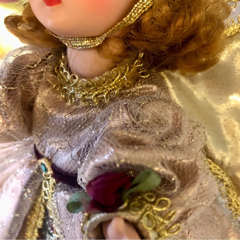 Vintage Madame Alexander Angel Tree Top Topper Pink Victorian Doll #854